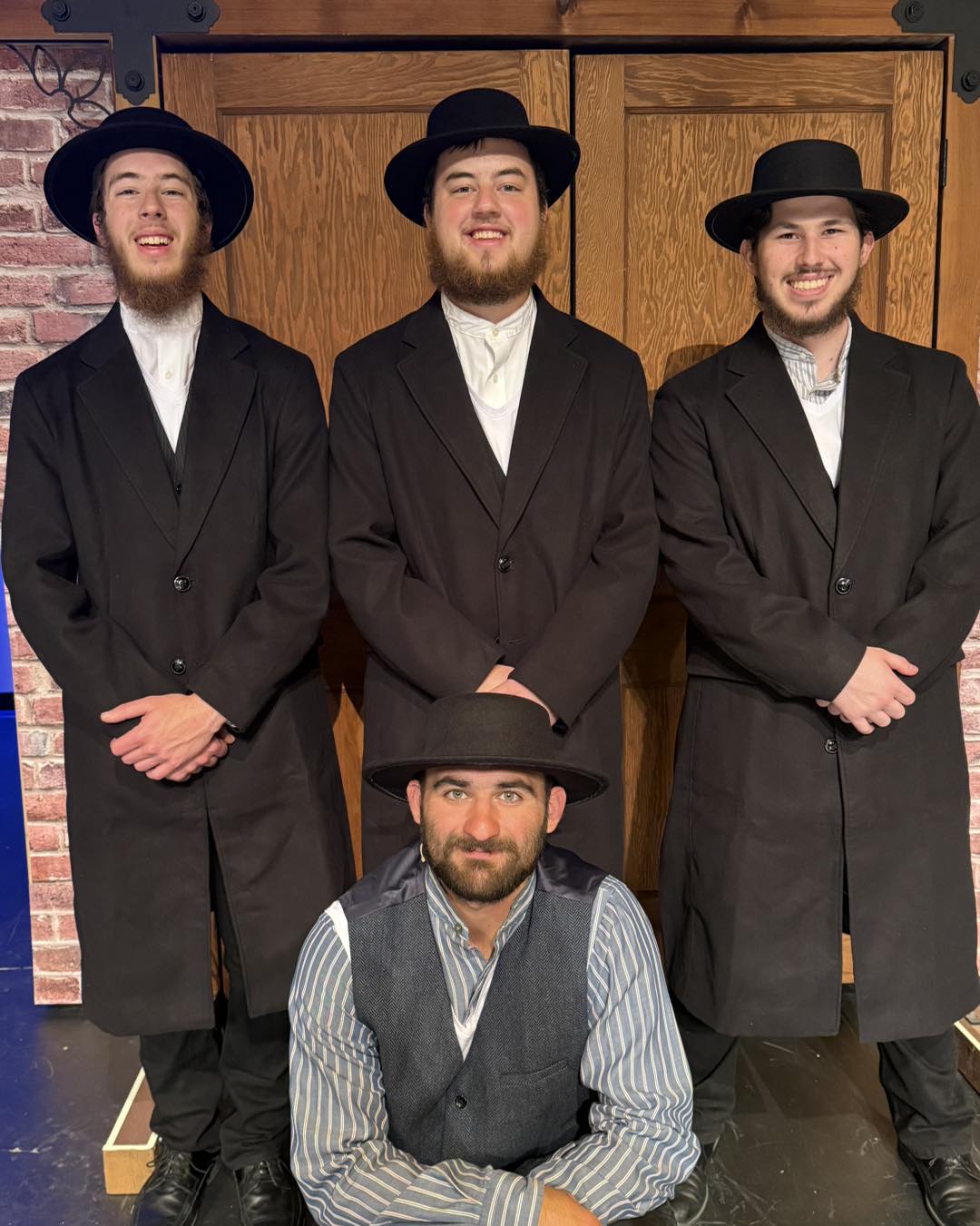 ✨ Meet the Cast ✨
Every milkman needs a good group of friends—and Tevye is no exception! 😄
Say hello to Josiah Howard as Nachum, Jeremiah Howard as Mendel, Admiral Henning as Mordcha, and David Smedley as Avram — four loyal friends who help bring the village of Anatevka to life.
Whether they’re swapping stories, sharing a laugh, or standing alongside Tevye through life’s ups and downs, this group adds humor, heart, and a strong sense of community to the show. Their camaraderie is a beautiful picture of friendship rooted in faith and tradition.
You’ll love spending time with these guys (even if they occasionally get Tevye into a little trouble 😉).
Come see them—and the rest of our amazing cast—April 10–19! 🎻
🎟️ Get your tickets here: barclaycollege.edu/fiddler